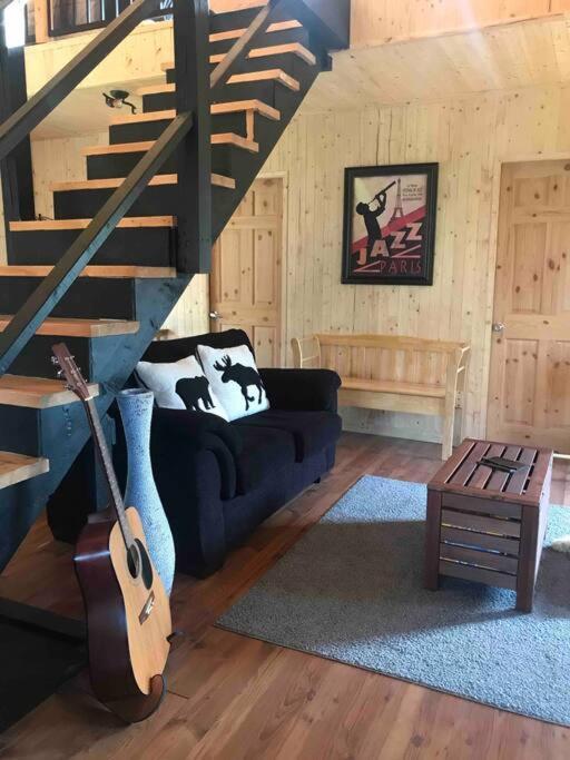 Le Jazz- Chalet Rustique/Chic Avec Spa Notre-Dame-Des-Bois Exterior foto